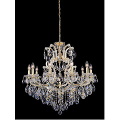Подвесная люстра Crystal Lux Isabel SP11 Gold/Transparent, фото 